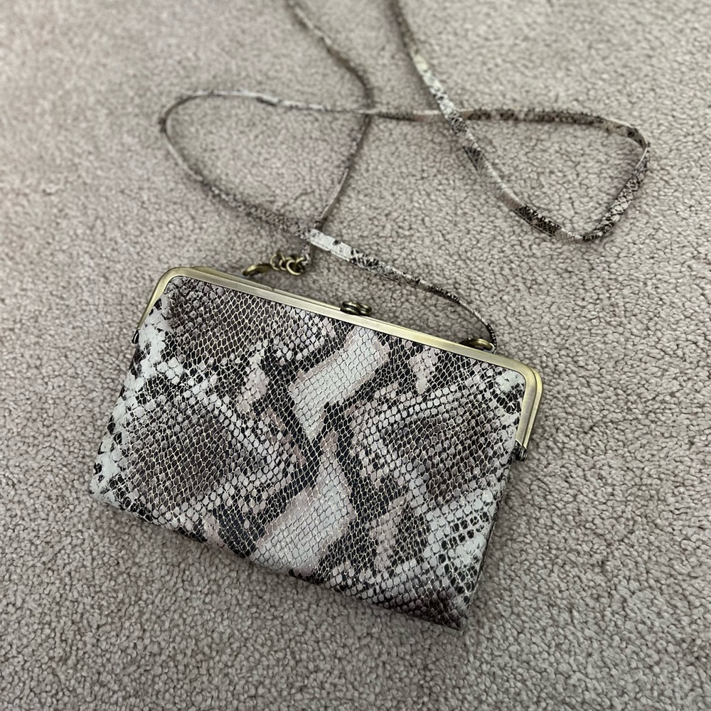 HOBO Snakeskin Leanne Crossbody
